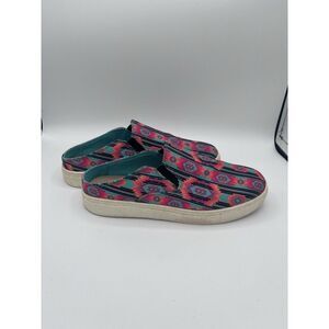 Crazy Train Shoes WOMENS 7 Canvas Slip On Southwest Design